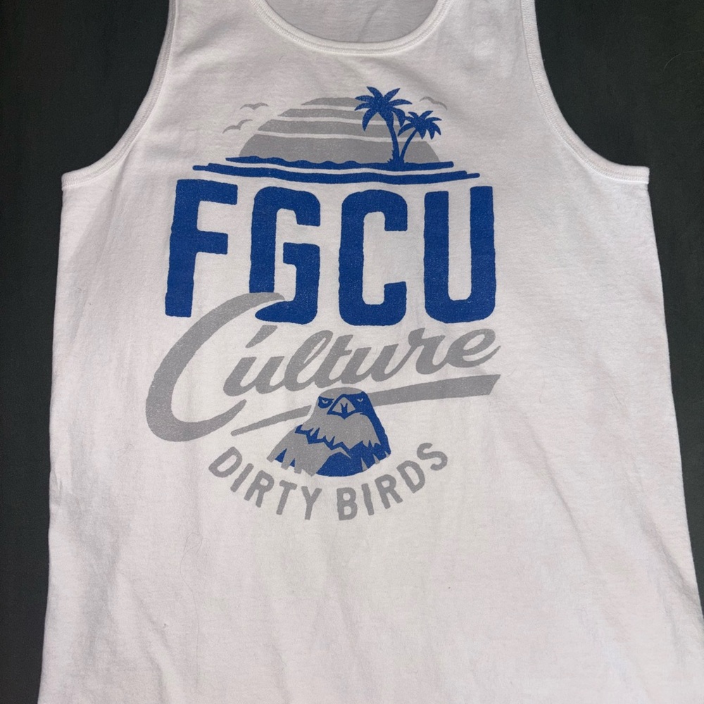 White FGCU Culture Tank Top